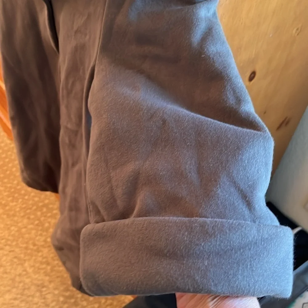 ❤️ Free People Gray Coat, Fully Lined With Sketched Horses Lining NWOT